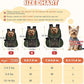 WOYYHO Pet Dog Carrier Backpack Small Dog Front Backpack Ventilated Mesh Dog Travel Back Pack with Safety Belt for Travel Hiking Cycling Outdoor Adventures (Size L: 10-14 lbs, Army Green)