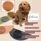 The Slowdown Bowl Silicone Slow Feeder for Dogs & Puppies, Slow Eating, Modern Lick Mat Design, Reduces Gulping, Fits 2 Cups 7.5” Across x 1.5” Tall, Mealtime Challenge, Medium-Spruce