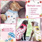 Nuanchu 3 Pieces Cat Recovery Suit Kitten Recovery Suit E-Collar Alternative for Cats and Dogs Abdominal Skin Anti Licking Pajama Clothes Sets(Strawberry Pattern,Small)