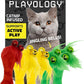 Playology Cat Toy Set | 5-Pack Feather Fish | Interactive Feather Toys for Cats | Stimulating Playtime Fun