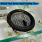 Aquarium Floating Betta Fish Skins, Betta or Shrimp Feeder, Cave and Hammock, Small Fish Feeding Rings, Aquarium Hiding Feeding Decorative Accessories (Pink)