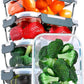 M MCIRCO [5-Packs, 30 Oz] Glass Meal Prep Containers with Snap Locking Lids Glass Food Containers,Airtight Lunch Container,Microwave, Oven, Freezer and Dishwasher
