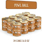 Weruva Cats in The Kitchen, Fowl Ball with Chicken & Turkey Au Jus Cat Food, 6oz Can (Pack of 24)