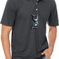 MAGCOMSEN Men's Polo Shirts 3 Buttons Casual Work T Shirts Quick Dry Short Sleeve Golf Shirt Pique Jersey Outdoor Performance