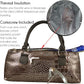 Wine Clutch Bag (Thermal Insulated) Trendy Women’s Carry Tote | Holds Red & White 750mL Bottles | Trendy Fashion | Incl. Portable Waiter-Style Corkscrew