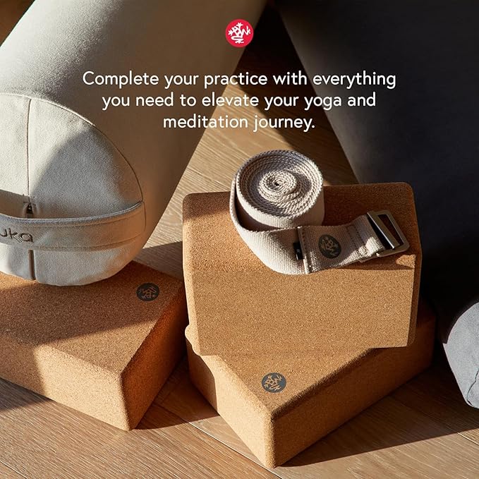 Manduka Shala Yoga Rug 71" - Outdoor Yoga & Meditation | Foldable & Machine Washable | Natural Cotton | Handmade | 71 x 26 inches | Indugle