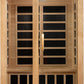 Santiago Elite 2-Person Ultra Low EMF (Under 3 MG) FAR Infrared Sauna, Curb Side Delivery