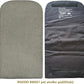 ROODO Pet Stroller Inner Pad for Exclusive Use,Original,Replaceable,Easy to Clean,Set of 3 pc(Khaki)