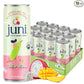 Juni Sparkling Adaptogen Drink with Ashwagandha, Lion’s Mane & Reishi Mushrooms | Green Tea for Focus, Zero Sugar, 5 Calories, Organic | Non Alcoholic Drinks - Tropical 12 pack