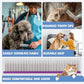 8.5 Inch Dual Tooth Pet Comb for Mats and Tangles,Poratable Grooming Dematting Comb for Indoor Long-haired Cats and Dogs,Pet Family Supplies,Removing Tangles,Knots,Undercoat and Excess Hair