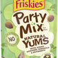 Purina Friskies Made in USA Facilities, Natural Cat Treats, Party Mix Natural Yums Catnip Flavor - (Pack of 10) 2.1 oz. Pouches