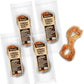 Afreschi Natural Turkey Tendon Rope (S) Pack of 4, Dog Treats for Signature Series, All Natural Human Grade Puppy Chew, USA-Sourced Turkey Tendon, Hypoallergenic, Rawhide Alternative