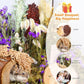 Natural Hamster Bedding, Hamster Herbs Flowers for Hamster Cage Enclosure Habitat Decor Hamster Sprays for Dwarf Syrian Guinea Hamsters Gerbil Degus or Other Small Animals（Flower Grain Version）