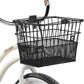 Retrospec Apollo Detachable Front Bike Basket Steel Half-Mesh with Integrated Detachable Hooks and Built-In Handle, Easy Assembly and Portability for Bicycles