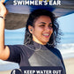Ear Plugs for Swimming and Surfing with Lanyard, Block Out Water Let Sound in, Reusable Comfy Custom-fit Swimmer Earplugs for Snorkeling, Shower, Pool, Swim, Bath, Kayaking, incl Carry Case