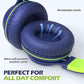 AILIHEN C8 Headphones Wired, On-Ear Headphones with Microphone and Volume Control, Corded 3.5mm Headset for Boys Girl School Smartphones Chromebook Laptop Computer Tablets Airplane Travel (Blue Green)