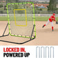 Baseball Rebounder Net 4x4.5FT - 5 Adjustable Angles Baseball Training Equipment for Ground, Line Drive & Fly Balls, Soccer Softball Volleyball Rebounder, Bounce Back Net with Hangbag