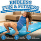 Gibson Athletic Engage Gymnastics Games, At Home Gymnastics Gym Equipment For Aspiring Gymnasts, Folding Tumbling Mat With Carry Handles, Folding Balance Beam, Spinning Wheel, Kids Exercise, Multiple Set-Up Options