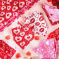 Weewooday 50 Pcs Dog Bandanas Bulk for Dogs Soft Bibs Adjustable Triangle pet Bandana for Small Medium Large Costume(Heart Pattern,25.6 x 17.7 x 17.7 Inch)