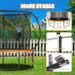 Trampoline 8FT 10FT 12FT 14FT 16FT, Outdoor Trampolines for Kids and Adults, Recreational Trampoline with Enclosure Net & Ladder, Round Trampoline ASTM Approved, 400/450LBS Weight Capacity