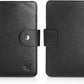 Polare Luxury RFID Blocking Leather Passport Holder Travel Wallet For Men and Women (Black(Snap Version))