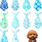 PET SHOW 10 Pack Winter Small Dog Ties Neckties for Doggies Cats Adjustable Neck Ties Girl Boy Pets Snowflake Costumes Puppy Grooming Accessories Holiday Party Gift Favor