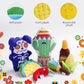 Nocciola Mexican Style Squeaky Dog Toys, Cute Soft Plush Stuffed Crinkle Chew Puppy Toys for Small Medium Breed, 8 Packs