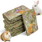 Fhiny 12 PCS Rabbit Timothy Hay Chips Toys, Natural Bunny Molar Treats with Herbal Flowers Rabbit Chew Toys for Teeth Small Animal Snacks for Rats Chinchillas Guinea Pigs Hamsters