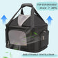 2-in-1 Stylish Dog Purse Carrier Soft-Sided Carriers Travel Tote Bag for Small Dogs Cats, Fashion Foldable Pet Bag for Puppies Small Animals with Pockets (Black, 16.2" x 11.4" x 13")