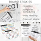Personalized Clear Acrylic Calendar for Wall, Calendar Whiteboard for Wall, Dry Erase Wall Calendar, Wall Calendar Organizer System for Home (Block, Navy, 14"W x 11"H)