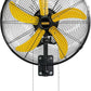 HiCFM 20" Oscillating Wall Mount Fan, 5000 CFM High Velocity Industrial Wall Mounted Heavy Duty Shop Fans with 3 Speed Settings 80° Oscillation for Commercial Garage Warehouse workshops Factory