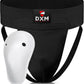 DXM SPORTS Groin Protector Cup Men, Boxing Kickboxing MMA Muay Thai Sparring Groin Guard, Ventilated Adjustable, Karate Fighting Training, Underwear Jiu Jitsu BJJ Protection
