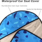 Car Seat Cover Protector Front Seats,for Gym Workout,Running,Swimming,Beach and Hiking,Waterproof Sweat Towel Bucket Seat Covers for Cars SUV Trucks (Blue Marbling, 1Pcs)