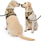 NESTROAD No Pull Dog Harness,Adjustable Oxford Dog Vest Harness with Leash,Reflective No-Choke Pet Harness with Easy Control Soft Handle for Medium Dogs(Medium,Light Brown)