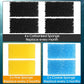 Replacement Aquarium Filter Sponge, Fish Tank Filter Replacement Parts, Including 2 x Coarse Sponge, 2 x Fine Sponge & 4 x Carbonized Sponge