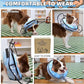 KOOLTAIL Inflatable Dog Cone Collar, Protective Dog Recovery E Collar for Medium Large Dogs After Surgery, Soft Adjustable Dog Neck Donut Cone with Enhanced Anti-Licking Does Not Impede Vision, M+