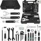 Swiss+Tech 30 Piece Bike Repair Tool Kit, Bicycle Maintenance Tool Set with Storage Case, Bike Accessories for Mountain/Road/Park Bike