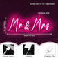 Mr&Mrs Neon Sign for Wedding Dimmable Mr Mrs Neon Signs Led Neon Sign for Party Neon Light Sign Mr & Mrs Sign for Anniversary Valentine's Day Wall Decor Gift