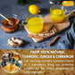 60 Bags Premium Turmeric Ginger Cinnamon Tea, Improve Digestion, Support Brain, Weight, Skin and Sleep, Eco-Conscious Tea Bags and Premium Natural Ingredients. Turmeric Ginger Herbal Tea. No Sugar, No Caffeine, No Gluten, Vegan.