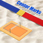 TOBWOLF 26.3' x 52.6' Beach Volleyball Lines, Volleyball Court Lines with Metal Anchors & SandBags,Highly Visible Marking Sand Lines with Metal Anchors & SandBags for Sand Outdoor Grass Backyard