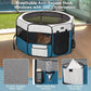 PETSFIT 45.5" Dog Playpen Indoor/Outdoor-Jump-Proof 28.5" Height with Removable Waterproof Mat & Zippered Roof | RV, Camping, Travel Dog Pen | Whelping & Cat Observation Space(45.5"L x 45.5"W x 28.5H)