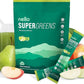 Supergreens Superfood Drink Mix with Chlorella, Moringa, Spinach, Broccoli, Digestive Enzymes, and Probiotics – Apple Pear Flavor, 20 Servings, Travel Pack