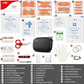 I GO 85 Pieces Hard Shell Mini Compact First Aid Kit, Small Personal Emergency Survival Kit for Travel Hiking Camping Backpacking Hunting Marine Car