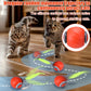 AIERSA Interactive Automatic Cat Toys for Indoor Adult Cats,Self Play Speed Tail Toy with 3 Tails and 4 Springs (Orange)