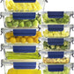 Glass Food Storage Containers with Lids Airtight, 10 Pack Meal Prep Containers, Bpa-free Lid Glass Lunch Box