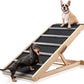 Dog Ramp for Bed - Extra Wide - Excellent Traction, Pet Ramp for Small Large Dogs to Get on Couch Car, Non-Slip Rubber Surface, 17’’W, Hold up to 200lb, Adjustable, Foldable (200LBS)