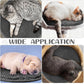 Amylove 4 Pcs Guinea Pig Cage Liner Guinea Pig Bedding Washable Fleece Pee Pads Reusable Small Animals Training Mat Small Animal Sleeping Bed for Bunny Hamster(Dark Gray,Diameter 12 Inch)