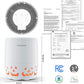 Air Purifiers for Home Bedroom up to 1076ft², True HEPA Air Filters Dust Pets Smoke Hair, 3 Fan Speeds Quiet, Timer Settings, Rechargeable Air Cleaner Office, Bedroom, Pets, Car