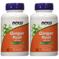Now Foods Ginger Root 550mg 100 Vcaps - 4680 - 2 Pack