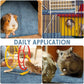 Amylove 4 Pcs Guinea Pig Cage Liner Guinea Pig Bedding Washable Fleece Pee Pads Reusable Small Animals Training Mat Small Animal Sleeping Bed for Bunny Hamster(Blue,16 x 24 Inch)